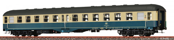 Brawa 58056 - DB Mitteleinstiegswagen 2.Klasse Byl421 oceanblau/beige Ep.4, DC + LED-Innenbeleuchtun