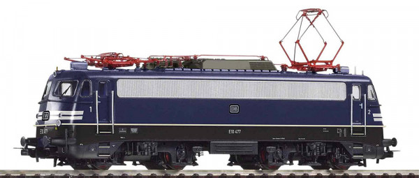 Piko 51970 - DB Ellok BR E10 477 blau mit Warnstreifen Ep. 3, AC-digital + Sound