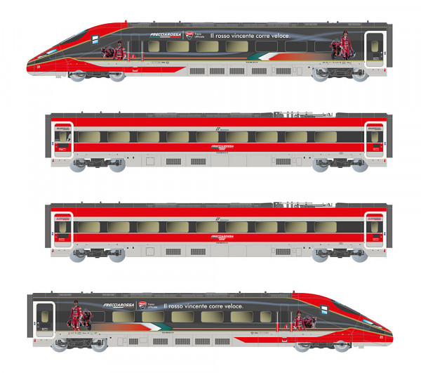 Arnold HN2620S - FS Trenitalia Hochgeschwindigkeitszug „Frecciarossa 1000“ mit „Ducati“-Werbung 4-tl