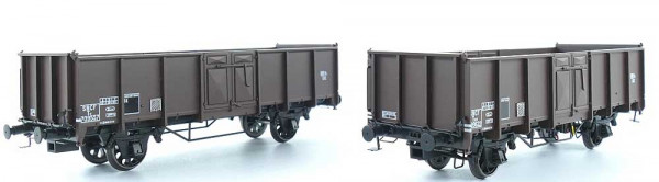 Exacttrain 23956 - SNCF Set 2-teilig offene Güterwagen Tow, OCEM Lager, Speichenräder, Ep.3