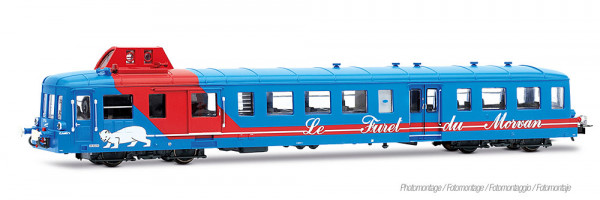 Jouef HJ2624 - CFTA, Dieseltriebwagen X 3876 „Le Furet du Morvan”, blau-roter Touristenzug