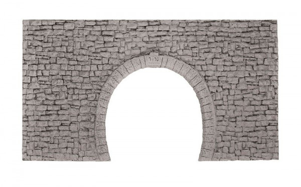 Noch 58027 - Tunnel-Portal, 2-gleisig, für Schmalspurbahnen 23x12,7 cm