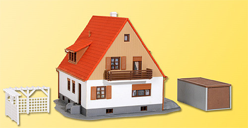 Kibri 38748 - Einfamilienhaus mit Terasse 14x12x10 cm