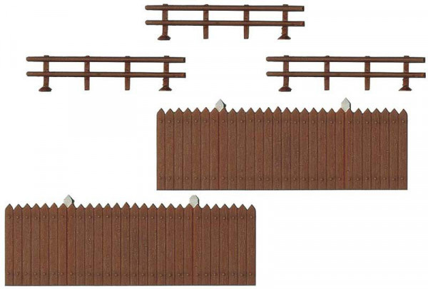Busch 6015 - 8 Bretterzäune und 6 Weidezäune