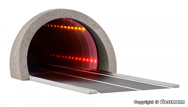 Viessmann 5098 - Strassentunnel modern, , mit LED Spiegeleffekt und Tiefenwirkung