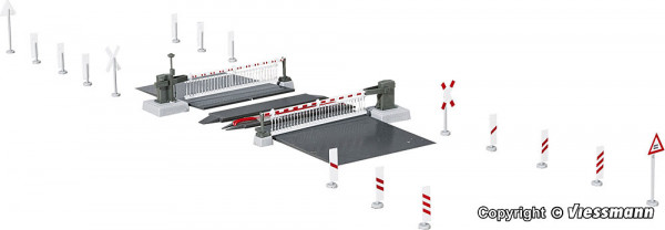 Viessmann 5104 - Bahnschranke mit Behang vollautomatisch