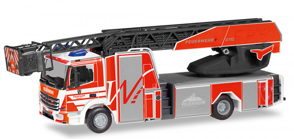 Herpa 099479 - Mercedes-Benz Atego 13 DLK Drehleiter "Feuerwehr Wiesbaden"