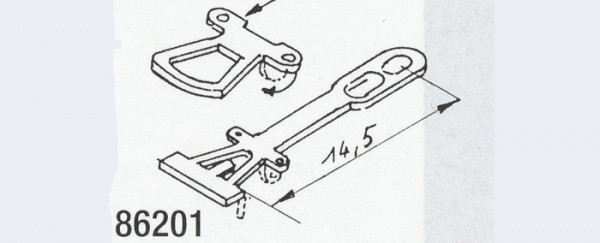 Weinert 86201 - Kupplung geätzt 14,5mm m 2St