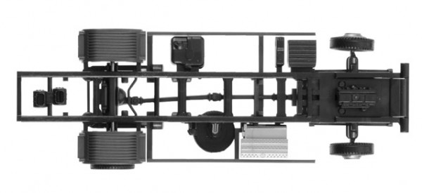 Herpa 084499 - Fahrgestell MB Atego LKW 7,5 t für Ladebordwand 2 Stück