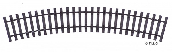 Tillig 85043 - Selbstbaumaterial: Gebogenes Schwellenband R31 R=484mm/30*