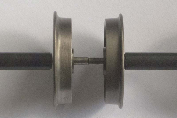 Lenz 49025 - Radsatz dunkelbraun matt vernickelt ein Stück