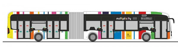 Rietze 77633 - Mercedes-Benz eCitaro G Ville de Luxembourg - Multiplicity (LU)