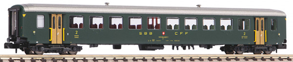 Piko 94381 - SBB Personenwagen EWI 2.Klasse grün Ep.4, alte Schrift