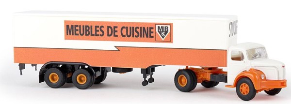 Brekina 85429 - Berliet TLR 8 Koffer-Sattelzug "Stouff"