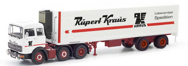 Herpa 87MBS026307 - Mercedes-Benz LPS 2032 Kühlkoffer-Sattelzug "Rupert Kraus"