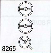 Weinert 8265 - Handräder, geätzt,f.Dieselloks