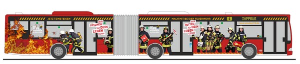 Rietze 69908 - Citaro G Kreisfeuerw. D³ren