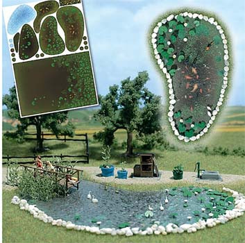 Busch 1210 - Gartenteich - Set