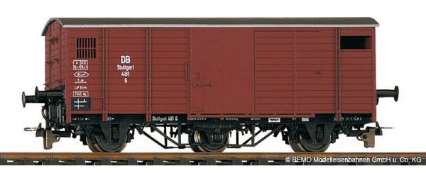 Bemo 2003811 - DB G 481 ged. Güterwagen Pufferwagen Ep.3 3achsig braun
