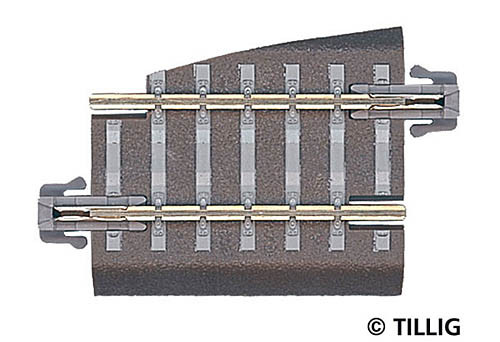 Tillig 83722 - G5k gerades Bettungsgleis G5 36mm links Weichenabgang