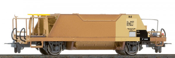 Bemo 2253120 - RhB Xc 9420 Schotterwagen gelb/rostig