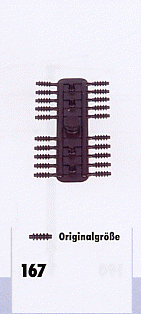 Sommerfeldt 167 - Rillen-Isolator braun 1,9x6mm (40)