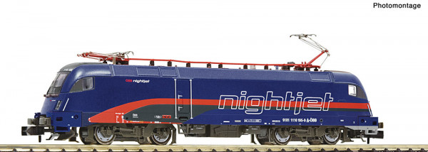 Fleischmann 7570039 - ÖBB Ellok Reihe 1116 195-9 "NightJet" Ep.6, DCC + Sound