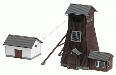 Busch 1476 - Förderturm Schlema Bausatz