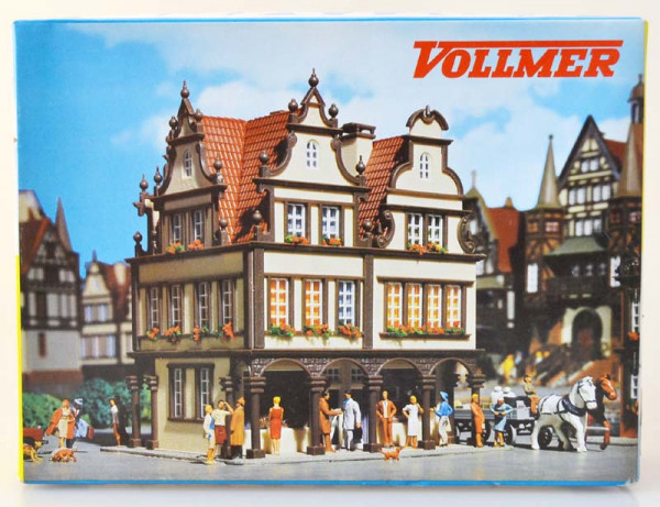 Vollmer 43740 - Schweinestall mit Schweinen und Zaun