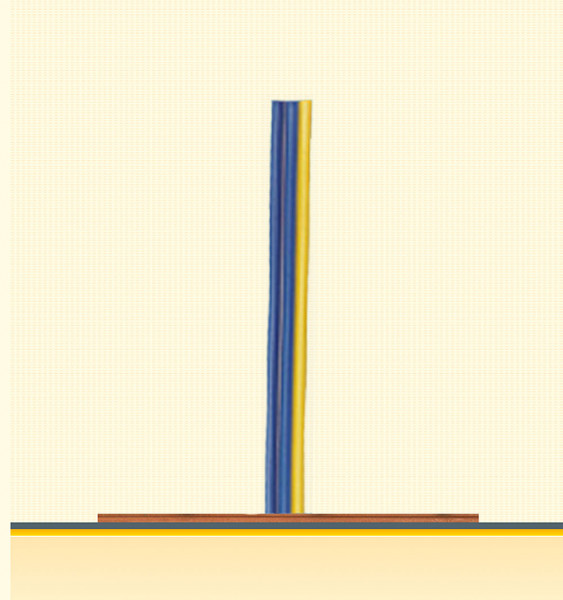 Brawa 32392 - Flachbandl-Litze 0,14mm 25m Spule blau/blau/gelb