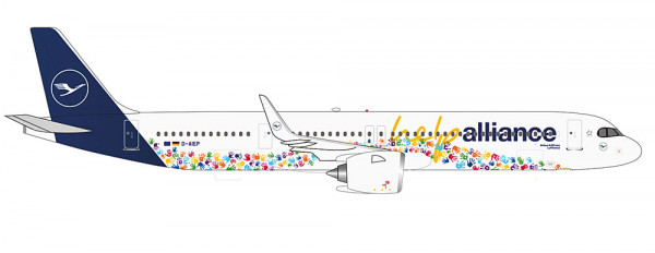 Herpa 538961 - Lufthansa Airbus A321neo "Help Alliance"