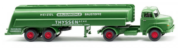 Wiking 088246 - MAN Hauber Tanksattelzug "Thyssen" - 1969-94