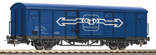 Piko 24556 - ÖBB gedeckter Güterwagen Gbs blau Ep.4, "Bahn Express"