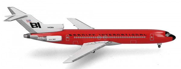 Herpa 537551 - Braniff International Boeing 727-200 - Solid Red