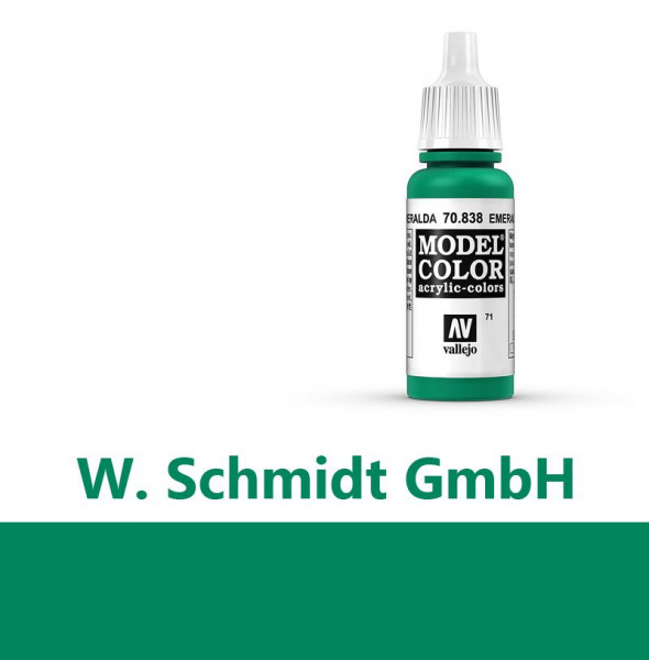 Vallejo 770838 - Model Color Farbe Smaragdgrün, Matt, 17 ml