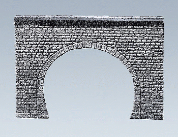 Faller 170881 - Dekorplatte Tunnelportal Profi Naturstein Quader 23 x 14,5 x 1,0 cm 2-gleisig