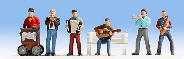 Noch 15563 - Straßenmusiker 6 Figuren ohne Bank