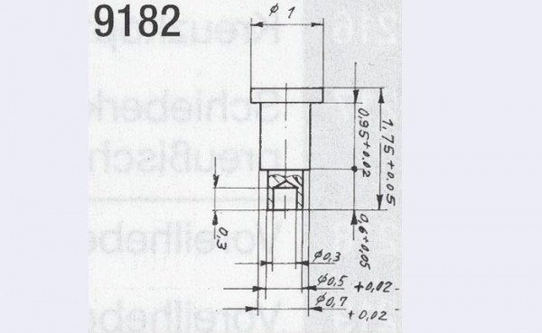 Weinert 9182 - Niet C für Schmalspurloks 10St