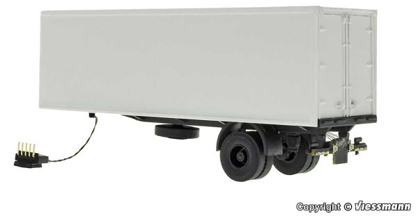 Viessmann 8229 - 1-achs Koffersattelauflieger, Funktionsmodell