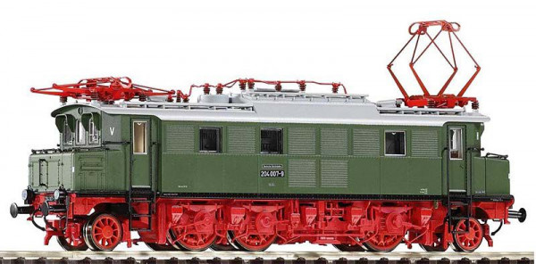 Piko 51208 - DR Ellok BR 204 grün Ep.4, Fahhrahmen rot, AC-digital
