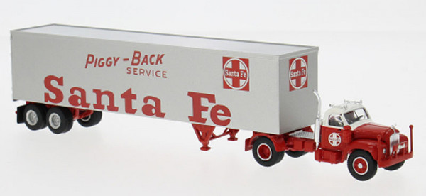 Brekina 85983 - Mack B61 Koffersattelzug "Santa Fe"