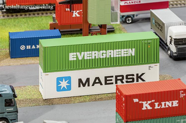 Faller 180846 - 40´ Hi-Cube Container EVERGREEN