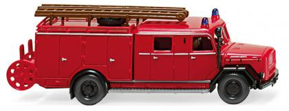 Wiking 086398- Magirus Feuerwehr - LF 16Eckhauber mit Gruppenkabine Bj.1962-68