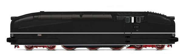Rivarossi HR2955S - DB Stromliniendampflok BR 61 001 schwarz mit Zierstreifen Ep.3, DCC + Sound