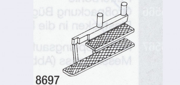 Weinert 8697 - Aufstiegstritte VT 70 1Paar