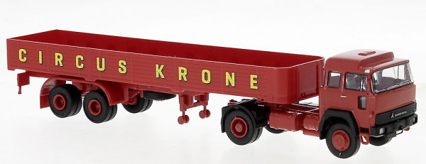 Brekina 83261 - Magirus 310 D 16 Pritschen-SZ 1974, Circus Krone,