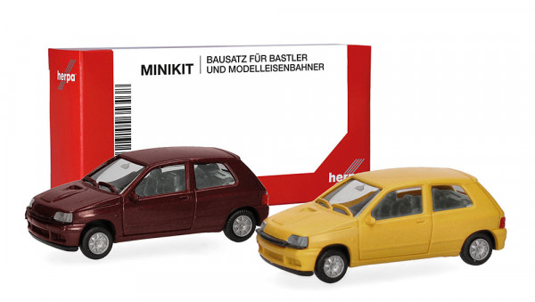 Herpa 012171-002 - MiniKits Renault Clio 16V, Jaune/Rouge Etrusque