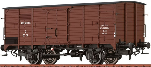 Brawa 49885 - NSB gedeckter Güterwagen G Ep.3