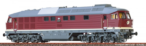 Brawa 41464 - DR Diesellok BR 132 bordeauxrot Ep.4, mit DCC-Decoder + Sound