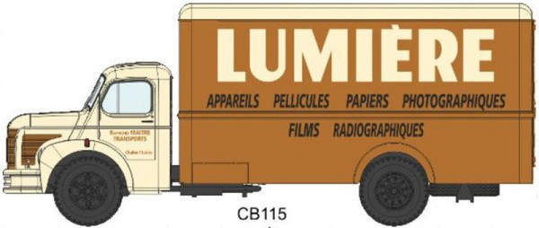 REE CB-115 - Berliet GLC 6 Kasten LUMIERE braun / beige